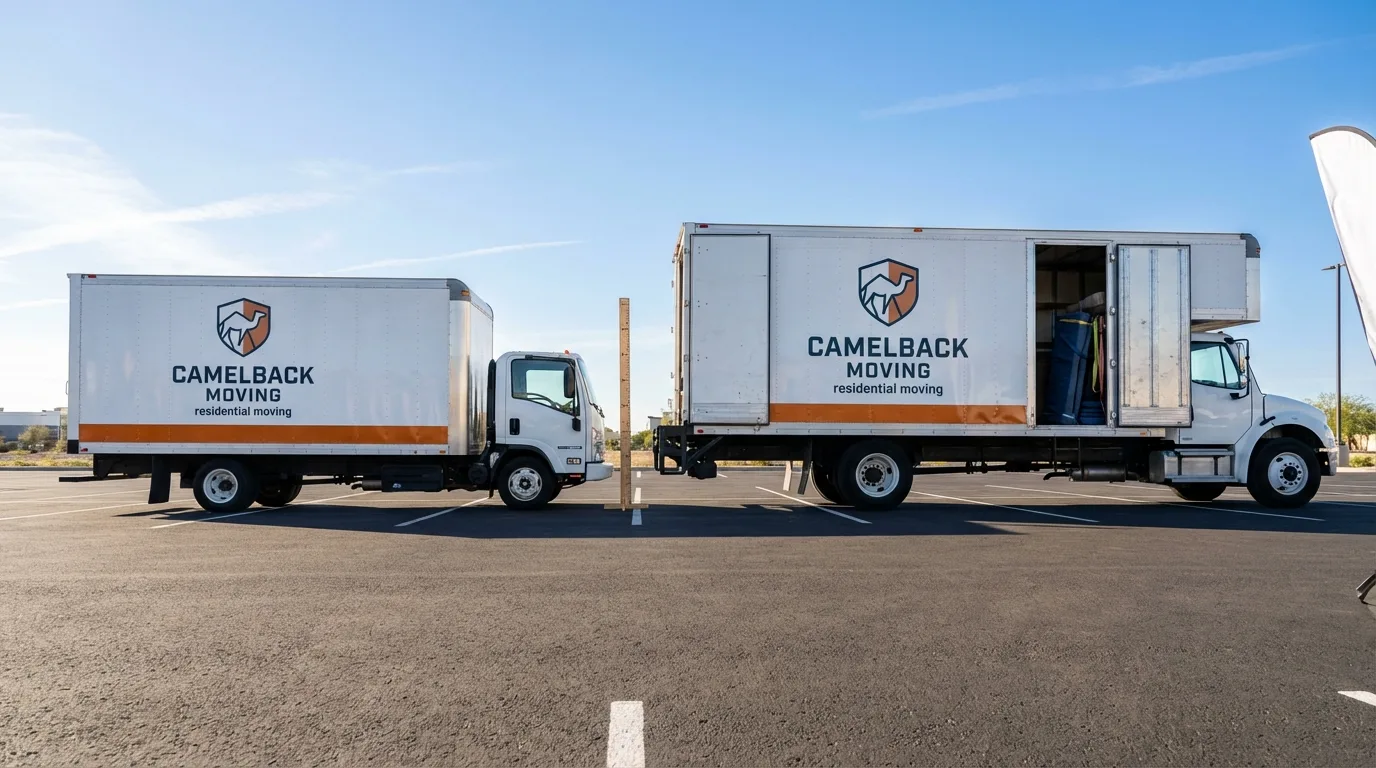 Moving truck size capacity guide in East Dennis